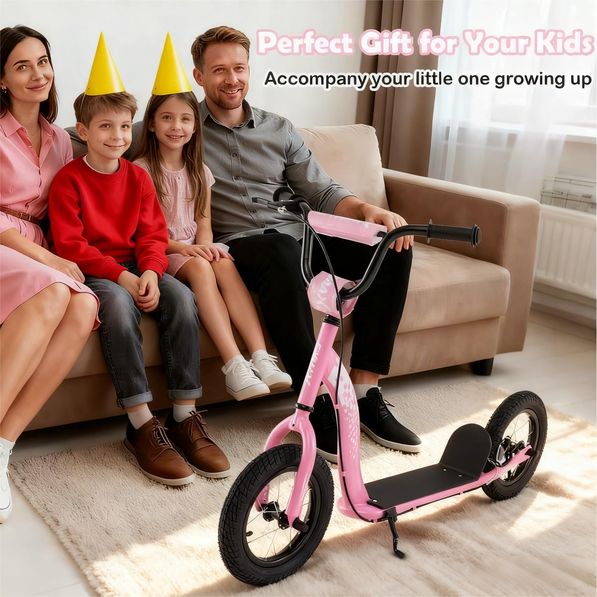 GYMAX Scooter Kick Scooter for Adults Teens Kids – Gymax
